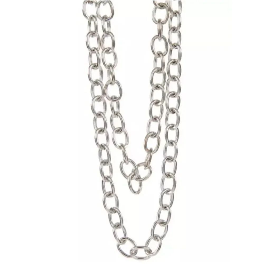 New 30” Classic Silver Link Necklace - Women's Jewelry
